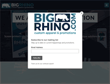 Tablet Screenshot of bigrhino.com